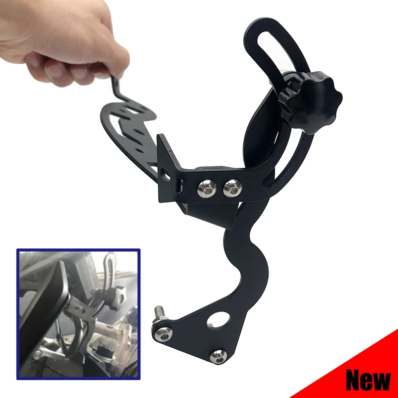 

For BMW R1200GS R1250GS Windshield Windscreen Steel Bracket Mounting Clamps Holder R1200 GS LC ADV 2013-2019, R 1250 GS ADV 2019