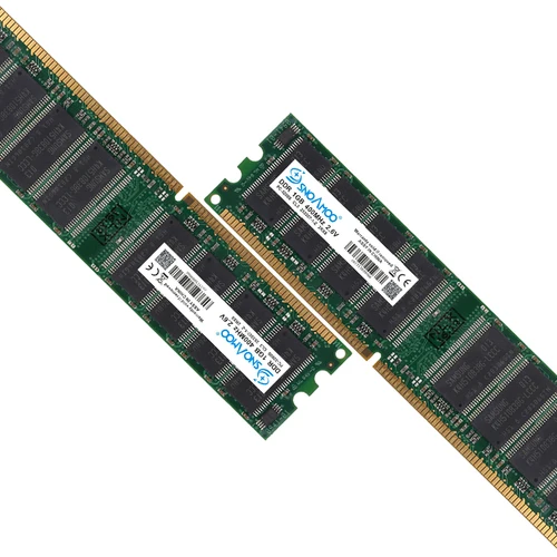 Imagen 2 del producto SNOAMOO computadora de escritorio RAMs usados DDR 333MHz 1GB PC-2700U DDR1 400MHz DIMM sin ECC memoria de 184 pines garantía de por vida