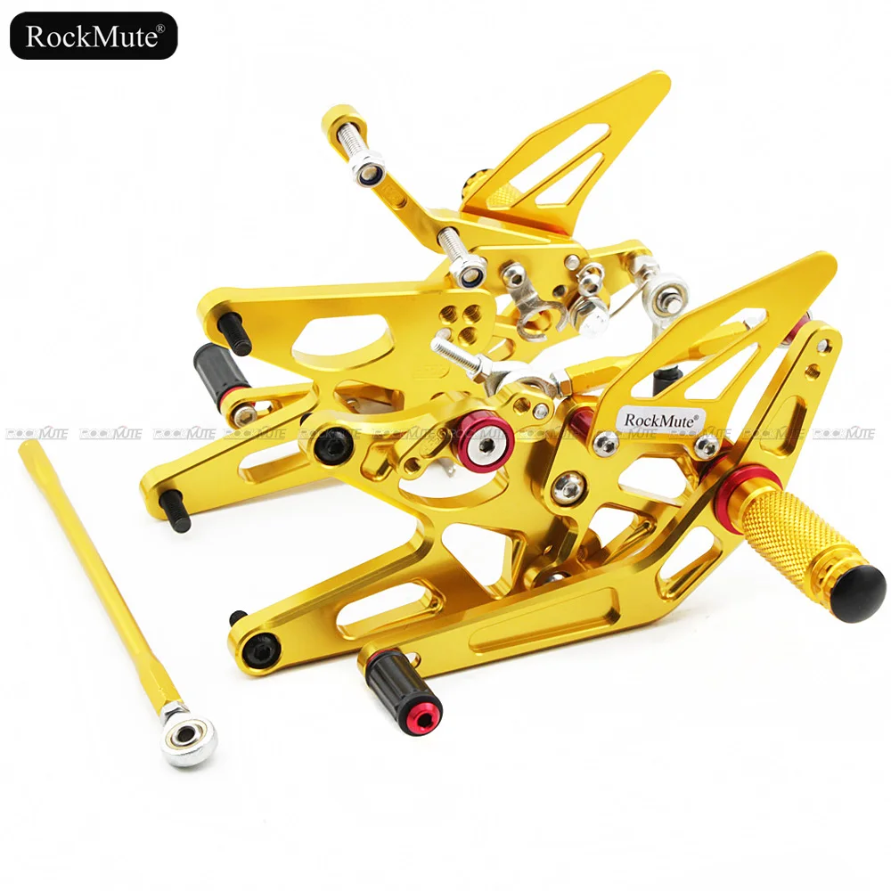 Motorcycle Rearsets For Yamaha YZF-R1 YZF R1 2004 2005 2006 CNC Adjustable Footrest Shift Lever Brake Pedal Foot Pegs Rear Set