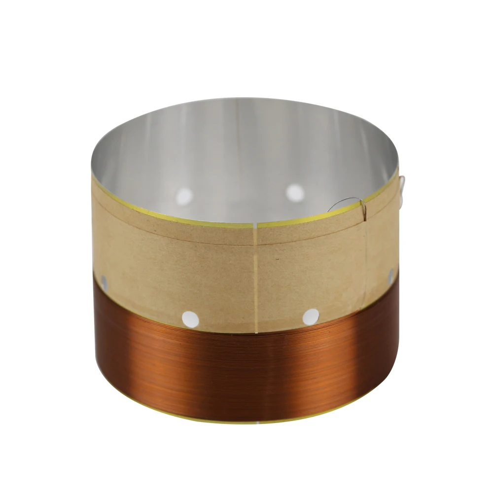 GHXAMP 76.5 مللي متر باس صوت لفائف 8OHM الأبيض الألومنيوم الصوت منفذ الهواء حفرة ل 10-18 بوصة مضخم صوت المتكلم repairss DIY 1 أزواج