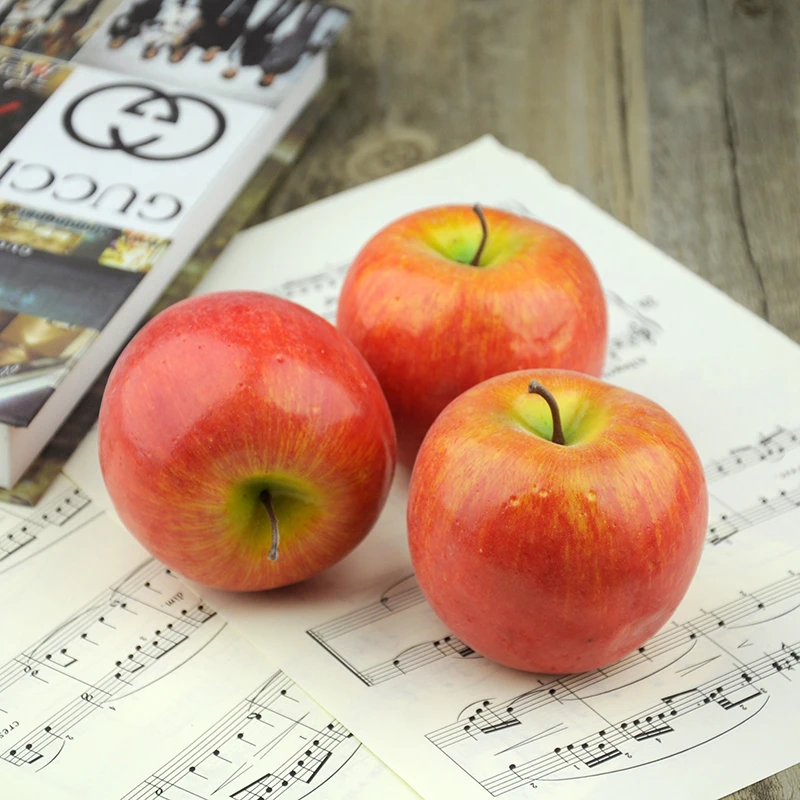 High Quality Accessories Photography Studio Props Simulation Fruit Fake Apple Suitable for Photos DIY Decorative Background Item