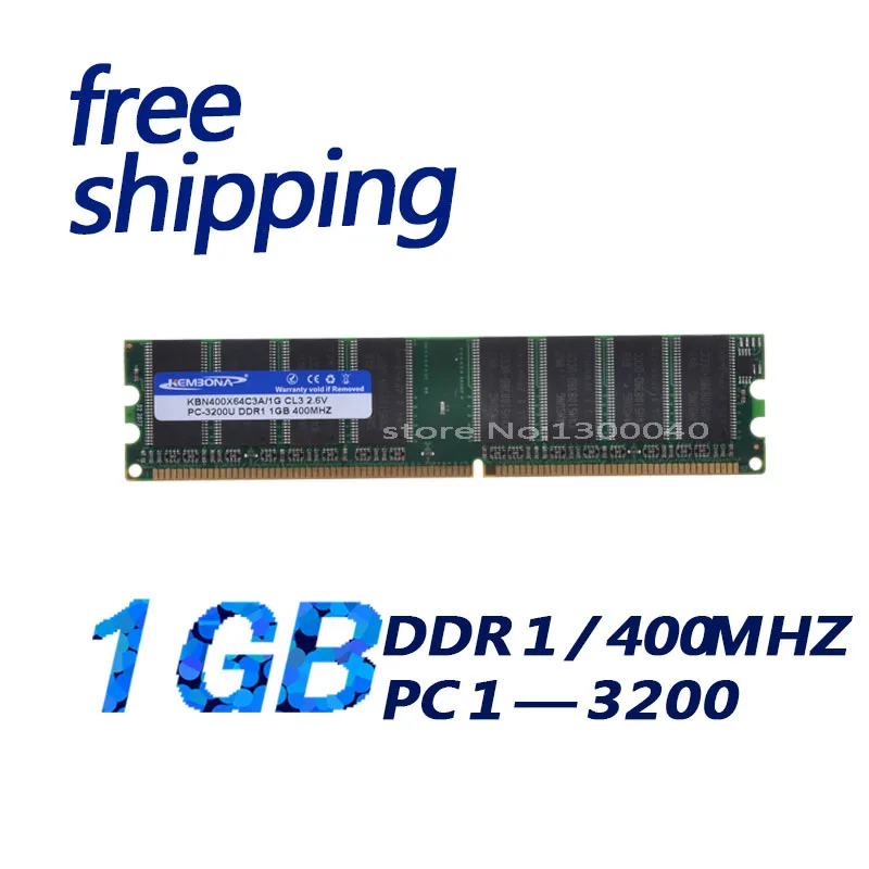 

KEMBONA best sell desktop ddr1 1gb ddr1 1g 400mhz pc3200 lifetime warranty free shipping