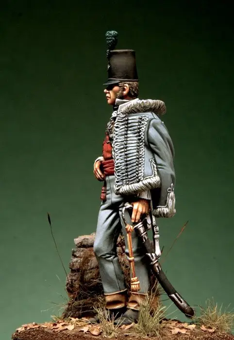 Assembly  Unpainted  Scale 1/32 54mm Britain Light Infantry Office 54mm   figure Historical  Resin Model