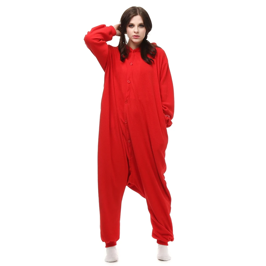 성인 폴라 플리스 키 구루 미 엘모 의상 여성 만화 동물 Onesies pyjama 남자 할로윈 카니발 파티 점프 슈트 의류