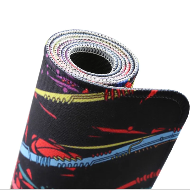 게이머용 대형 마우스 패드, 게이머 PC 컴퓨터 노트북용 데스크탑 키보드 매트, 부드러운 고무 속도 게임용 마우스 패드 데스크 매트, 900*400mm, XXL