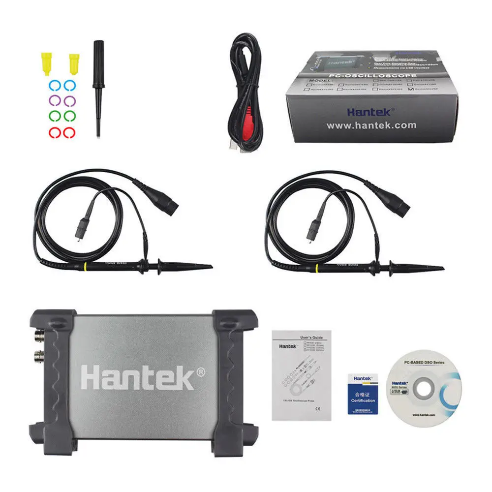 Hantek Digital Oscilloscope 6022BE/6022BL Portable Digital USB Oscilloscope Automotive Storage 2 Channels Mini USB Oscilloscope