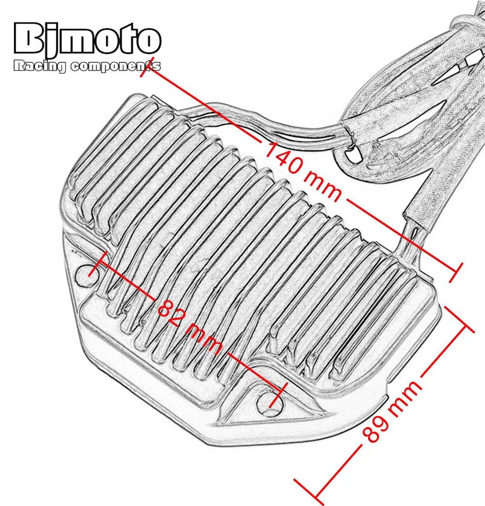 BJMOTO 74440-01 74494-02 Motorcycle Voltage Regulator Rectifier For Harley Night Rod-VRSCD Street Rod-VRSCR 06-07 V-Rod-VRSCB