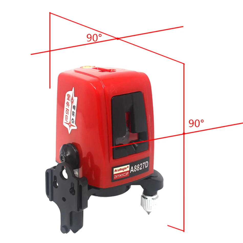 A8827D Laser Level 360degree 3 Lines 3 points Red Line Laser Levels Measuring Tool for Construction Diagnostic-tool