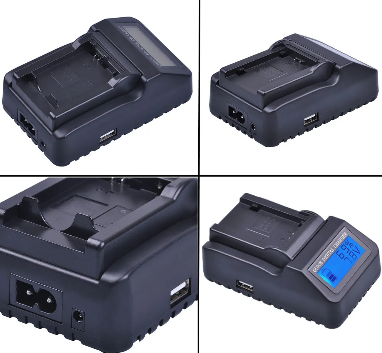 Battery Charger for Canon LEGRIA FS20, FS21, FS22, FS36, FS37, FS46, FS200, FS305, FS306, FS307, FS405, FS406 Digital Camcorder