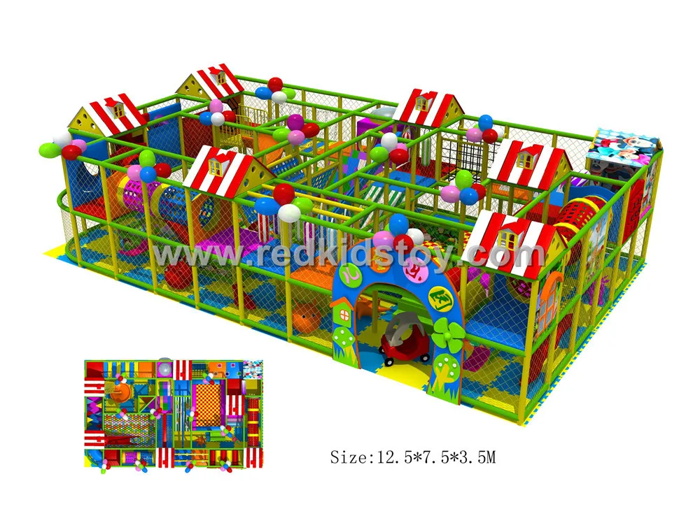 Beautiful Indoor Play Set CE Certified Indoor Playground Direct Factory Parque De Juegos Infantil HZ-50602a