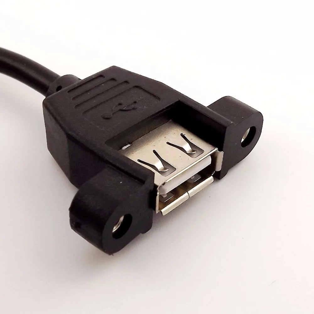 10ชิ้นUSB 2.0แผงซ็อกเก็ตหญิงติดกับM Icro USB 5ขาชายข้อมูลอะแดปเตอร์เคเบิ้ล30เซนติเมตร