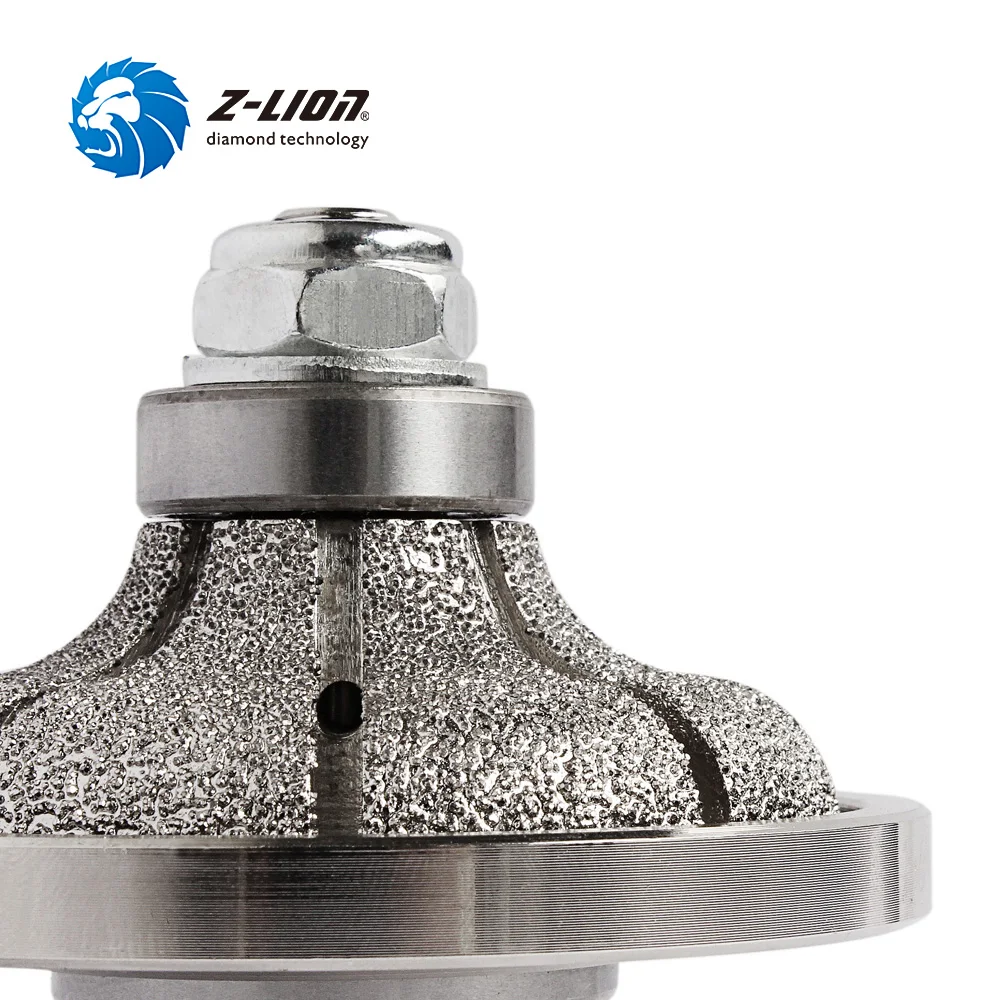 Z-LION F20 Type Shape Diamond Vacuum Brazed Hand Profile Wheel For Countertop Edging Granite Marble Edge Grinding Router Bit