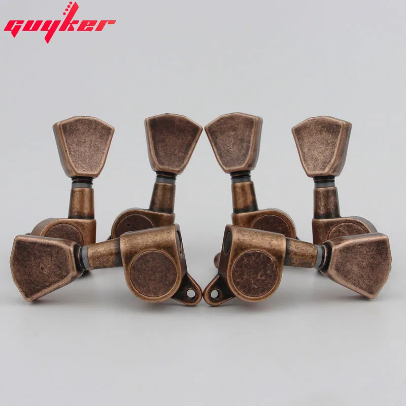 1Set Electric guitar tone tuners 3L3R Antique Bronze J04 Guitar Tuning Pegs Electric Guitar machine head