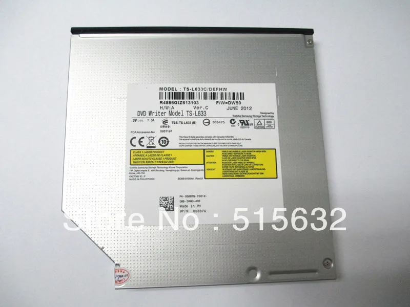 DVD+RW CD+RW Burner Drive DVD Writer Model TS-L633 + SATA CD DVD Combo Drive Enclosure Case  WRITER DRIVE FOR ALL PC