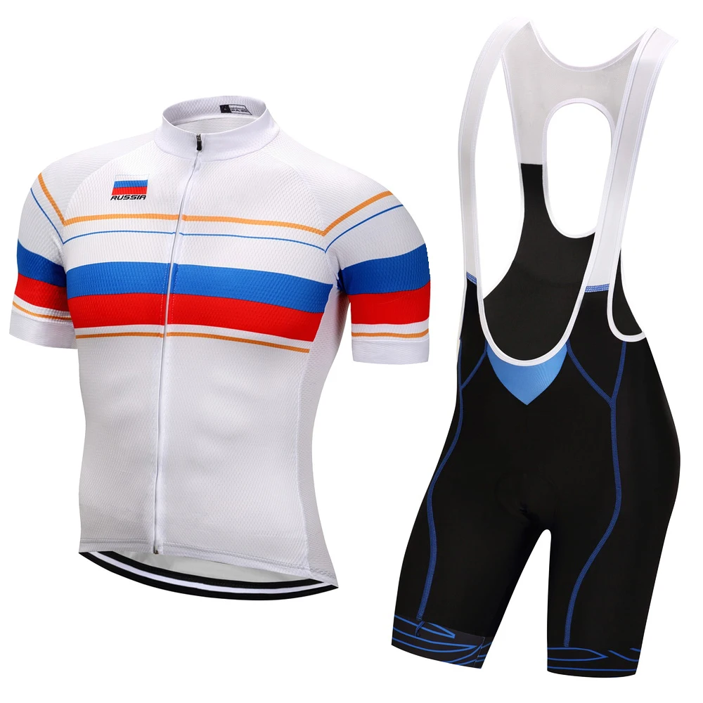 Weimostar Russia Team Cycling Jersey Sets Racing Sport MTB Cycling Wear Bib Shorts Padded Bicycle Bike Clothing Ropa Ciclismo