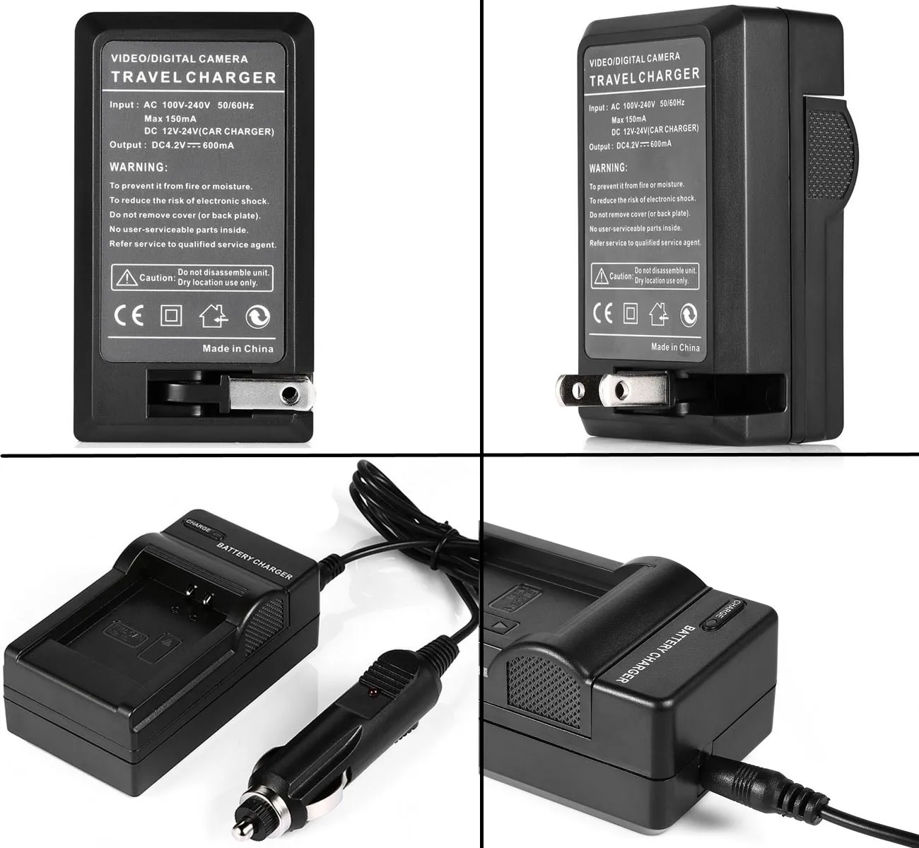 Battery Charger for Sanyo Xacti VPC-T700, VPC-T700BL, VPC-T700P, VPC-T700T, VPC-T850, VPC-T850BL, VPC-T850CP Digital Camera