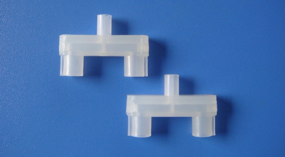 Dispensing tee, AB glue mixing tee, dispensing valve tee, double tee fluid dispensing head dispensing accessories