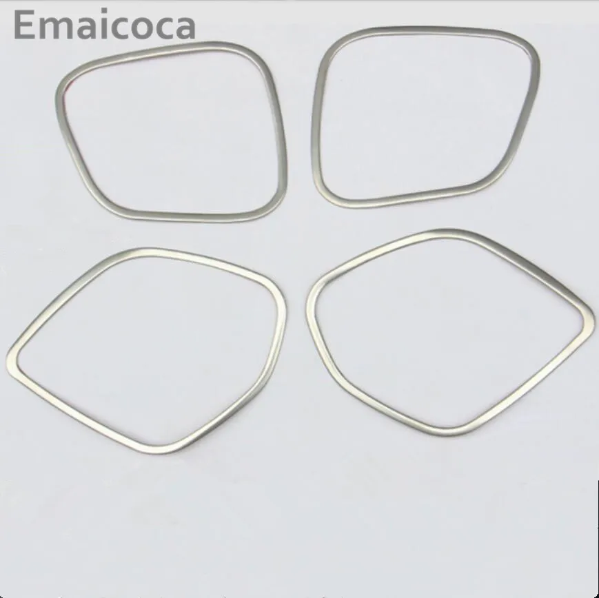 Emaicoca 4pcs/set Car-styling Stainless Steel door speaker decoration frame sticker cover case For Mitsubishi ASX 2013-2018