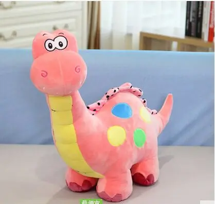 cute new plush dinosaur toy cartoon spots pink dinosaurs doll gift about 50cm