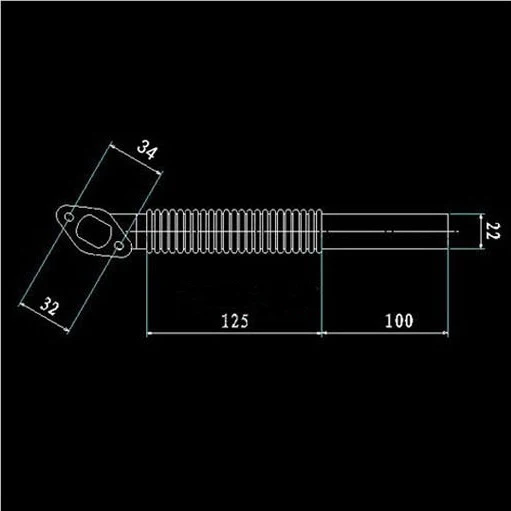 Flexible Header for DLE30 26-35cc Gasoline Engine