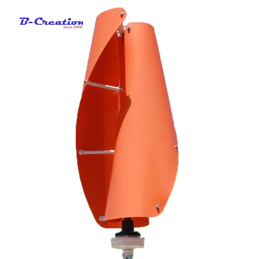 New design 400W 12V 24V Wind Turbine Generator VAWT Vertical Axis Residential use with 600w PWM/MPPT Charger Controller