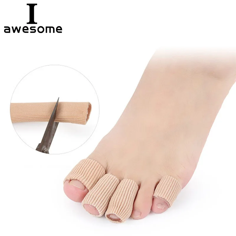 Soft Silicone Gel Toe Sleeves Separators Finger Tube Insole Protector Foot Caps Protector Feet Finger Toe Protector Insert