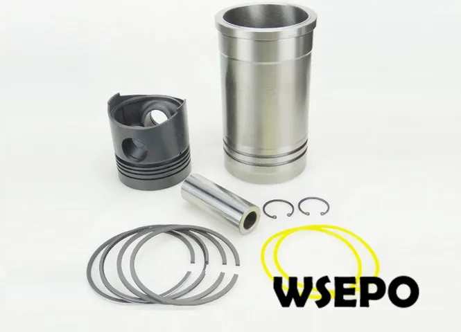 OEM Quality! Cylinder Sleeve+Piston (6PC) Kit for Direct Injection ZS1100 4 Stroke Small Water Cooled Diesel Engine