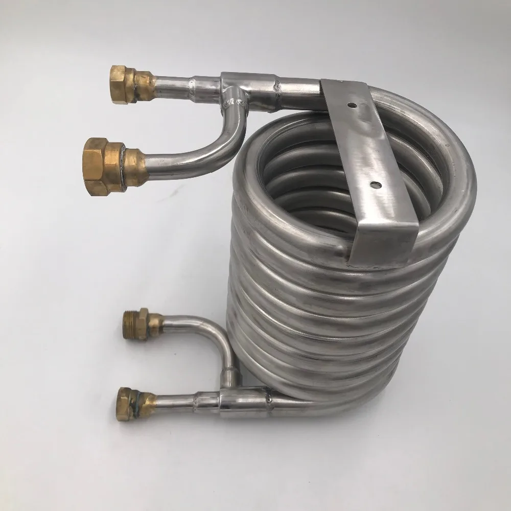 Stainless Steel 304 Counterflow Wort Chiller, Brewing Equipment, Garden Hose Fittings