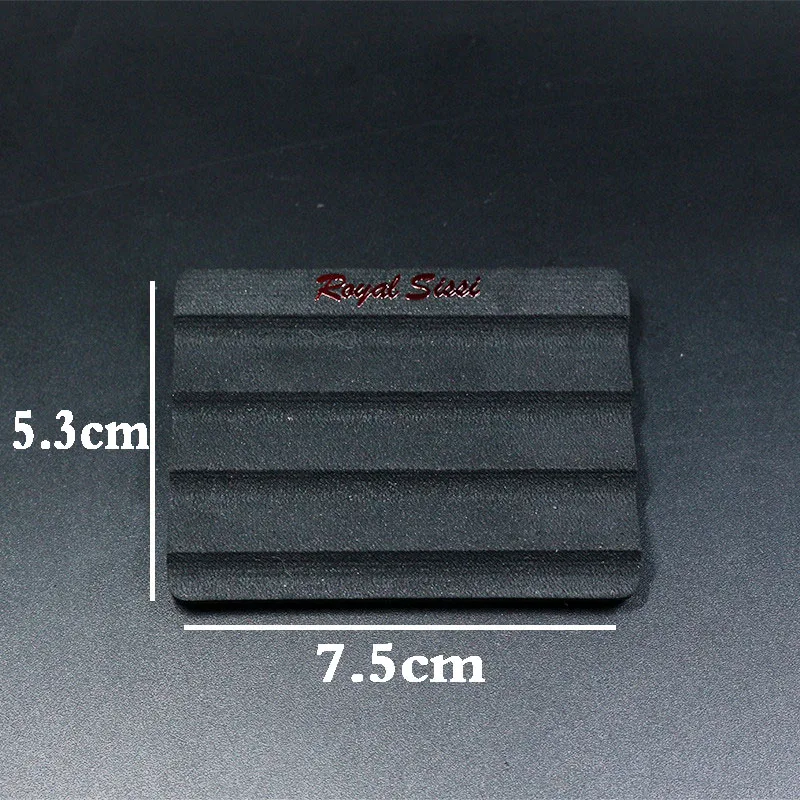 Royal Sissi 5pcs ripple foam fly foam patch EVA foam breastplate chest card with hook loop back fly fishing hooks keeper widgets