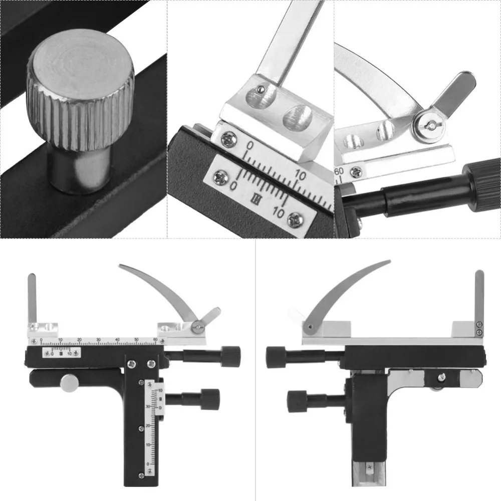 Microscope Attachable Mechanical Stage X-Y Moveable Stage Caliper with Scale for Microscope Calipers