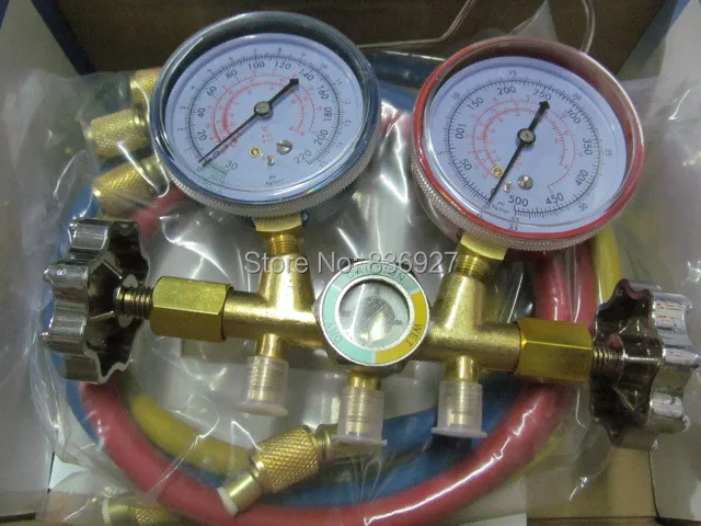 536g air conditioning pressure gauge tools manifold charging tube r22 r12 r134 600a