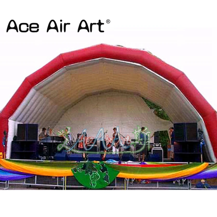 Free Fan Inflatable Large Stage Tent/Marquee Performance Concert  Background Dome for Shelter or Event