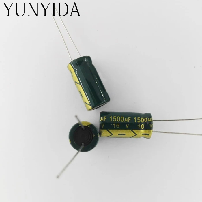 Capacitor eletrolítico de alumínio de 16v 1500uf 10*20mm 20 pces