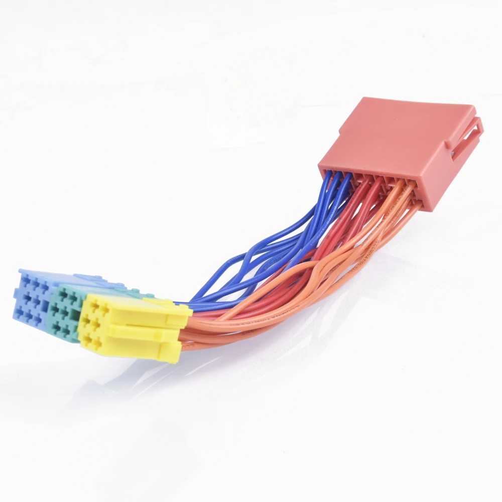 Mini ISO 20Pin Plug Extension CD Harness Cable Adapter For VW Passat B5 POLO Bora Jetta for Audi A3 A4 A6 CD mp3 Player