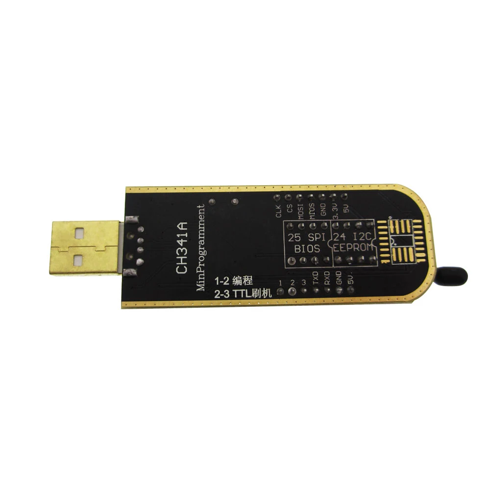 10pcs  CH340 CH340G CH341 CH341A 24 25 Series EEPROM Flash BIOS USB Programmer with Software & Driv