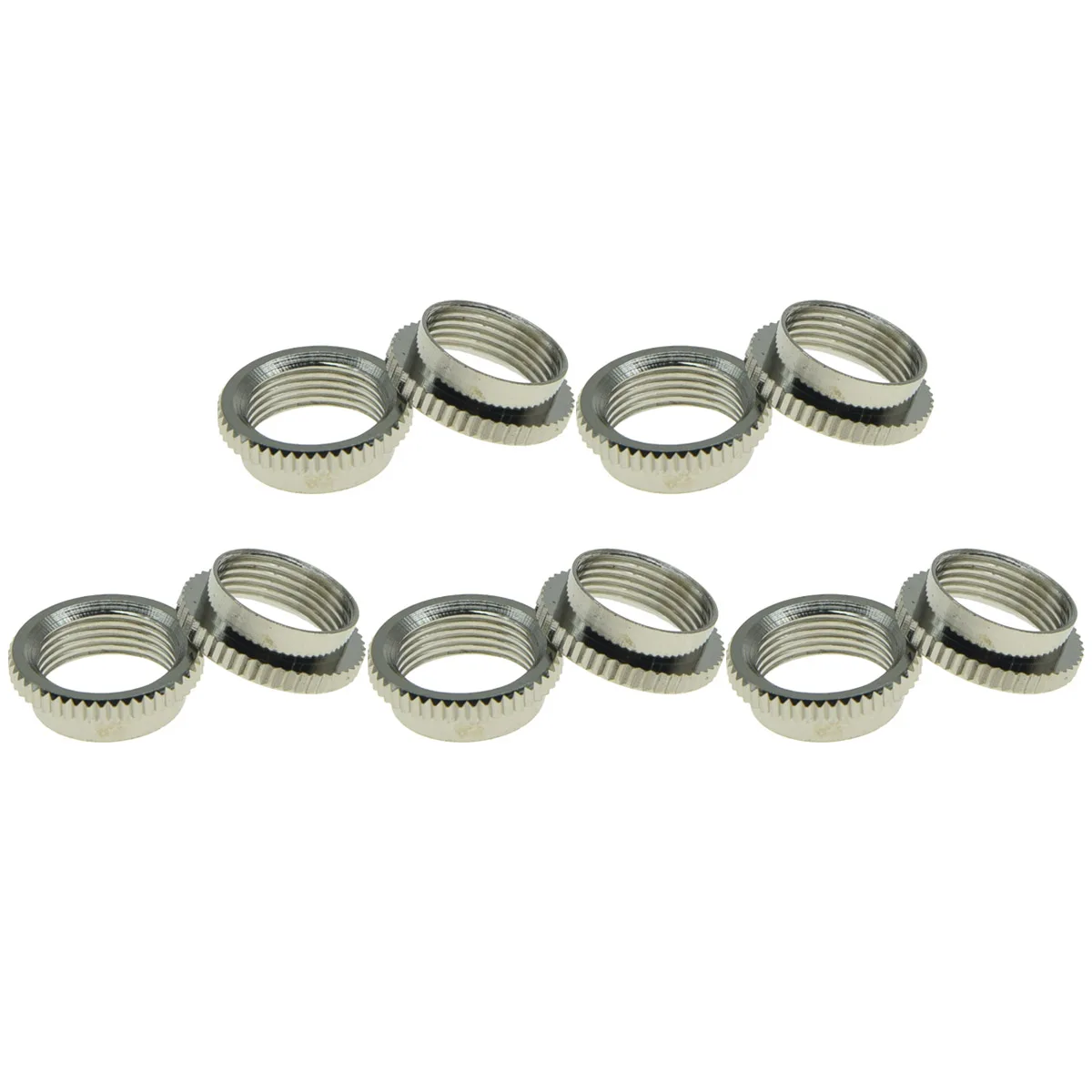 KAISH 10pcs Deep Recessed Nut Guitar Toggle Switch Round Nut for Gibson Switchcraft/Epiphone/Import Switches Nickel/Black/Gold