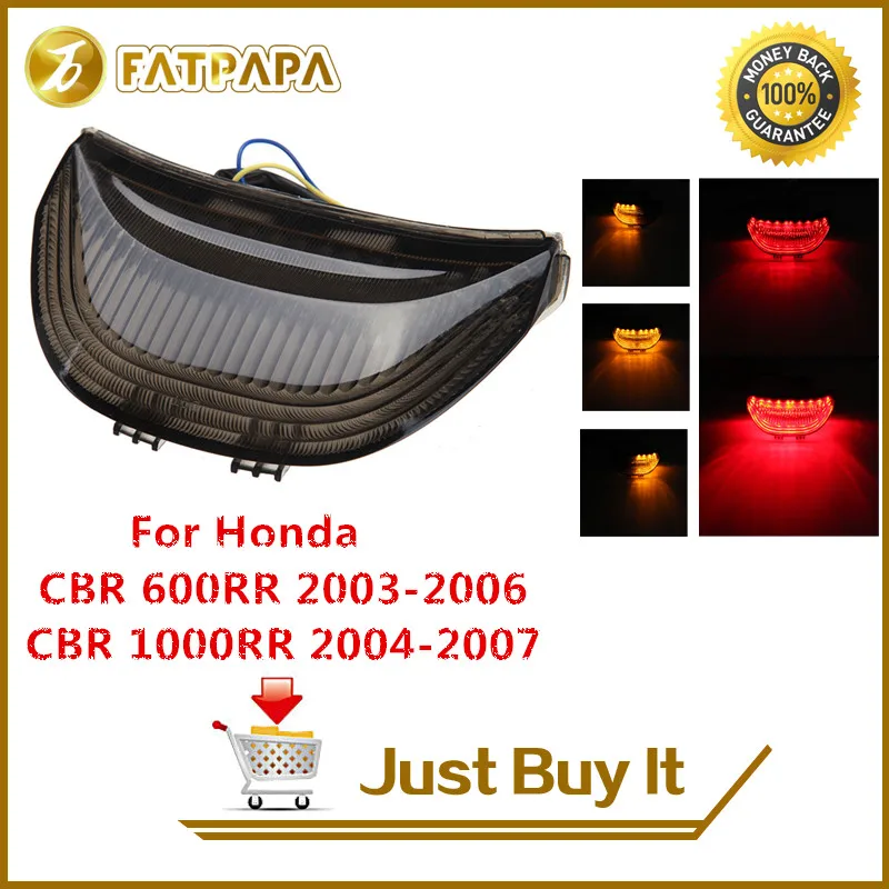 For Honda CBR1000RR 2004-2007 CBR600RR 2003-2006 Motorcycle Accessories LED Rear Brake Turn Signal Tail Light.