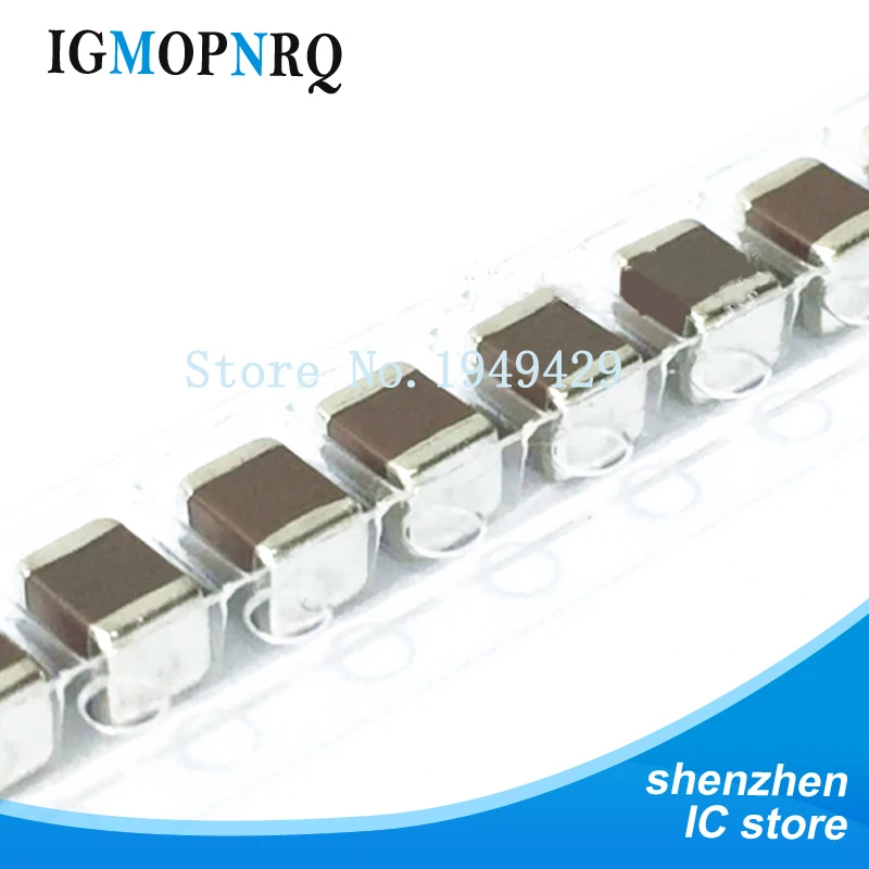 

50PCS 1210 smd chip capacitor 1nF 4.7nF 1uF 2.2uF 10uF 22uF 47uF 100uF 10V 16V 25V 50V 1KV 2KV X5R