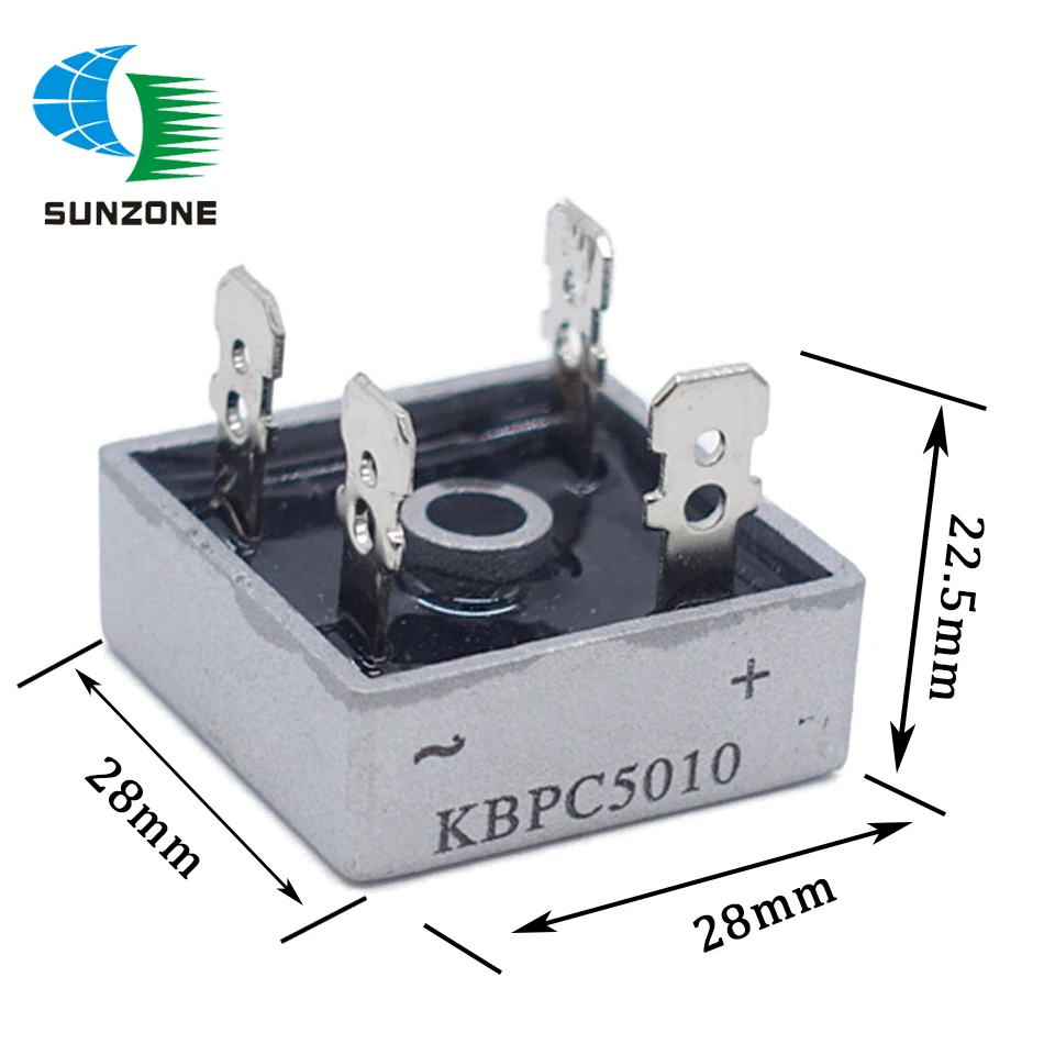 4PCS KBPC5010 Bridge Rectifier 50A 1000V