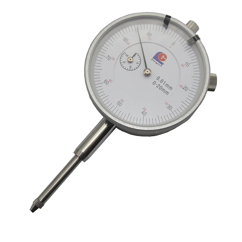 1PC Dial Indicator 0-20mm 0.01mm Accuracy Measurement Round Dial Indicator Precision Tool Test Gauge