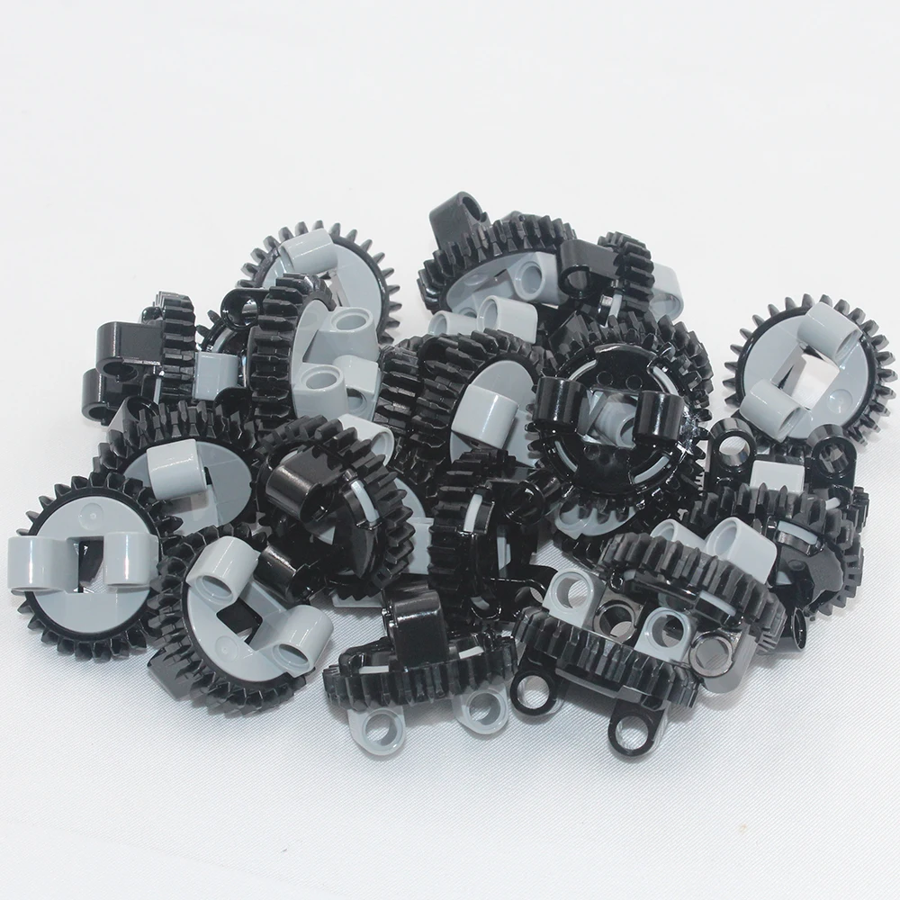 Building Blocks Bricks Bulk Pack MOC Technical Gears Parts 2pcs TURNTABLE Z28 Compatible with Lego for Kids Boys Toy 99009 99010