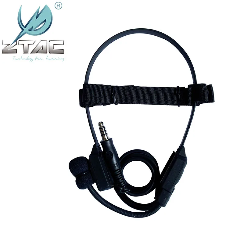 Z-Tac Tactical Headphones MH180-V Atlantic Signal Bone Conduction Speakers Military Airsoft Tactical Headset Softair Z136