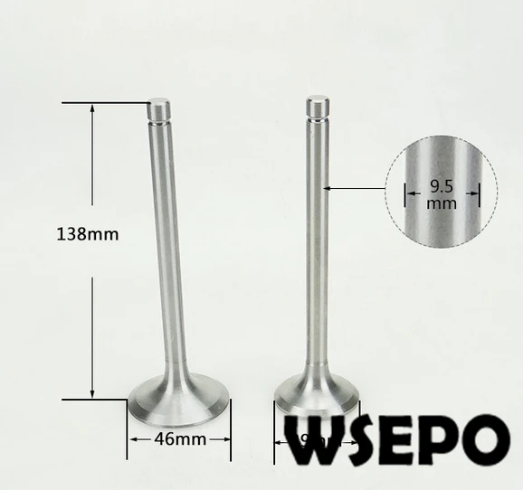 OEM Quality! Intake and Exhaust Valves Kit for JD1115 4 Stroke Small Water Cooled Diesel Engine