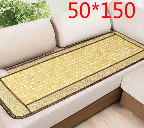 Comfortable home massage mattress topaz sofa cushion germanium stone tomalin heating body massager health cushion 220 v