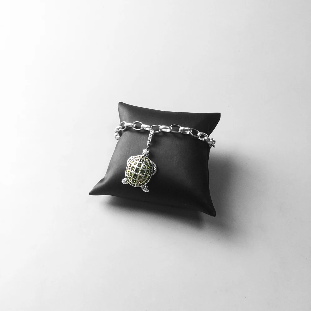 Pendants Teddy Bear Movable Legs Frog Pearl  Polar Turtle Fine 925 Sterling Silver Jewelry Cute Gift For Women Fit Necklace