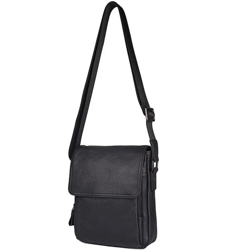 Imagem -06 - Couro Genuíno Bolsa de Ombro dos Homens Mensageiro Bolsa de Qualidade Superior Casual Crossbody Design Simples Bolsa Presente Bolsas de Ombro 100