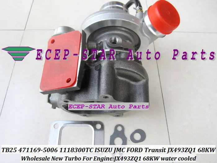 TB25 471169-5006 471169 1118300TC Water cooled Turbo Turbocharger For FORD For ISUZU For JMC Transit 2.8L JX493ZQ JX493ZQ1 68KW