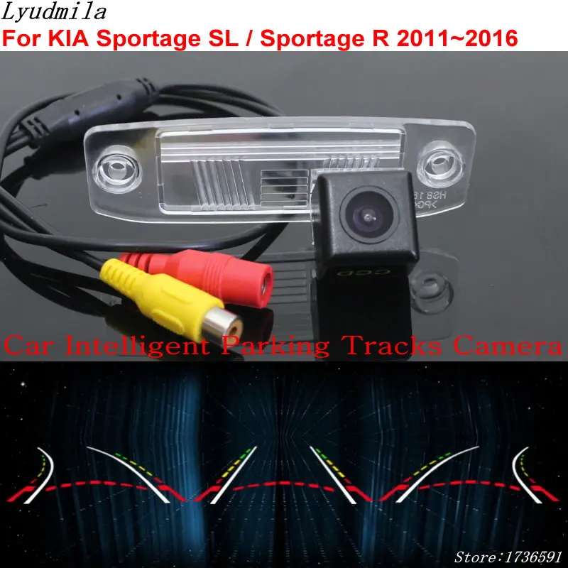 

Lyudmila Car Intelligent Parking Tracks Camera FOR KIA Sportage R / SL 2011~2016 HD Back up Reverse Rear View Camera