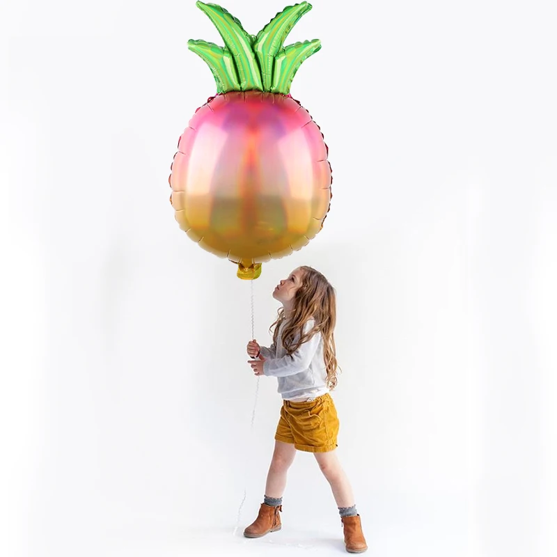 1pcs 75*47cm Fruit Pineapple Foil Balloons Birthday Decoration Globos Gift Kids Adult Party Beach Summer Party Helium Air Balls