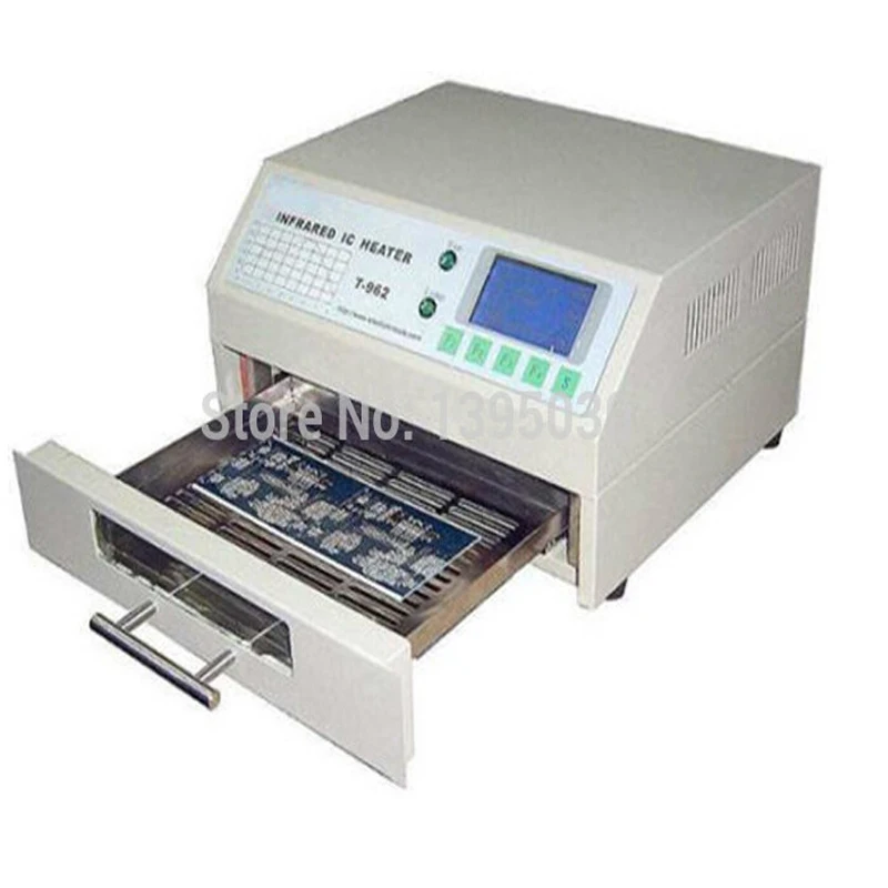 T-962 Reflow Oven Infrared IC Heater rework Preheating station 800w 180*235mm T962 for BGA SMD SMT Rework station Oven Equipment